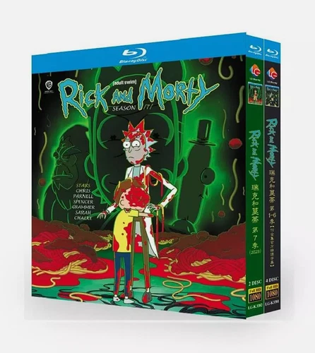 Rick and Morty Season 1-7     6-Discs All Region Free New Box Set