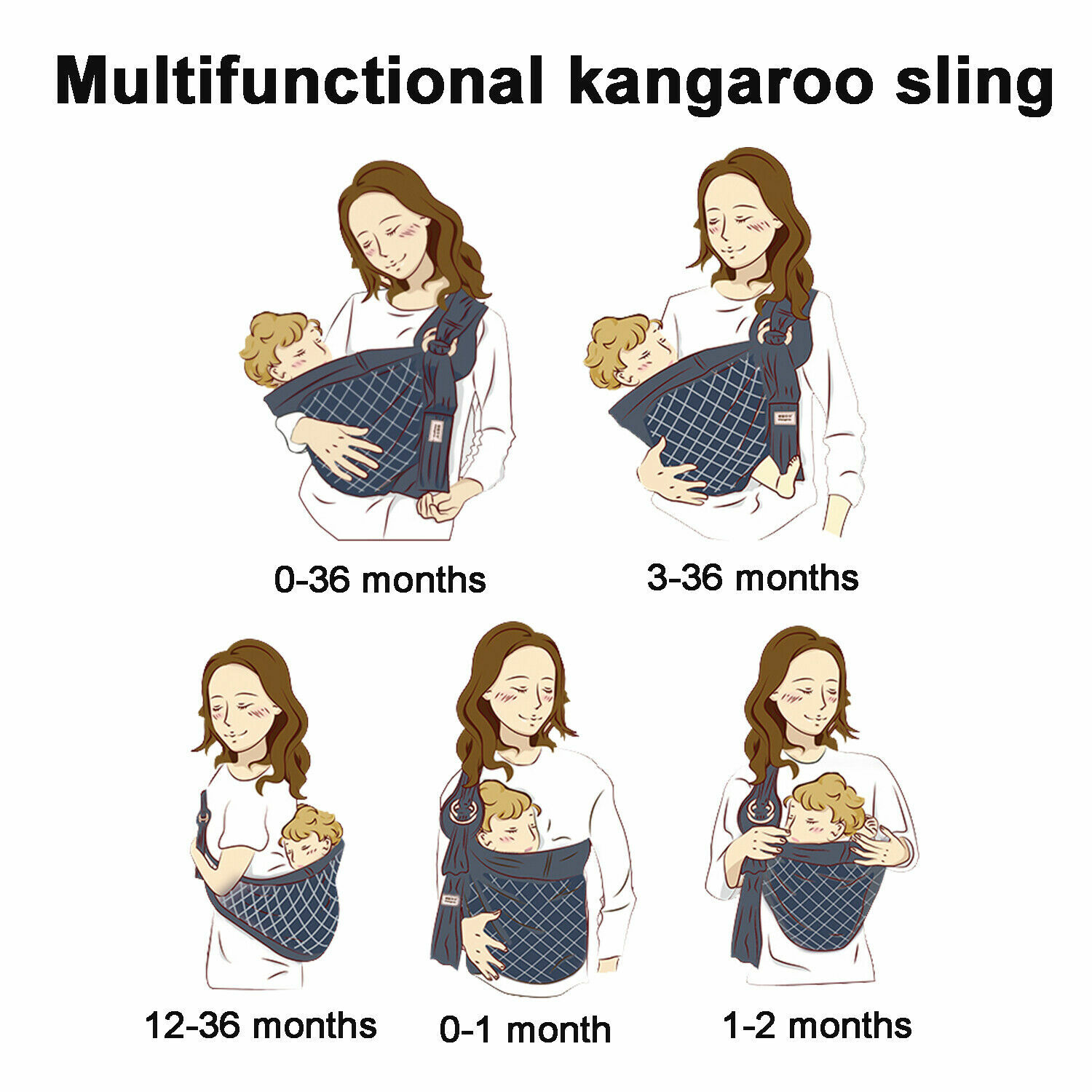 Hip Baby Wrap Ring Sling, Adjustable Carrier, Infants/Toddlers, eBay