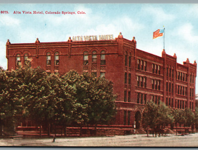 Alta Vista Hotel, Colorado Springs Colo. VTG Std PC-pb219
