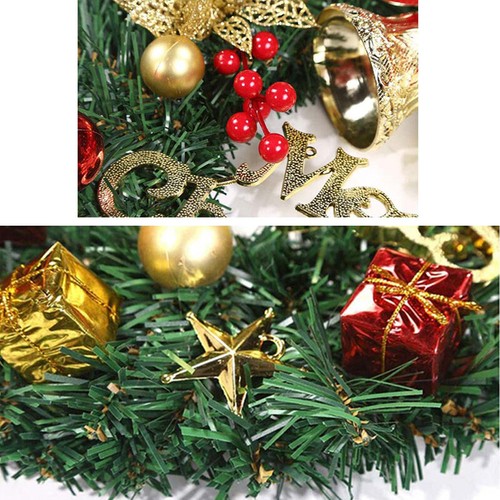 Decoration 2PCS Christmas Wreath Front Door Hanging Light AU 40CM Xmas Garland - Picture 8 of 12