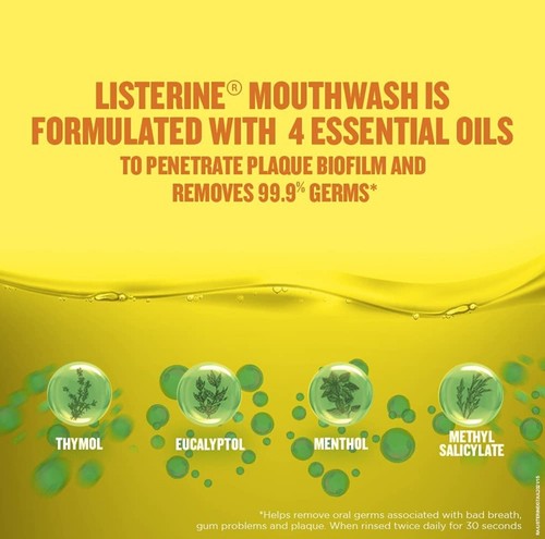 Buy 2 Get 1 Free 250ml LISTERINE Original Mouthwash Prevent Gum Problems, Plaque - Picture 6 of 7