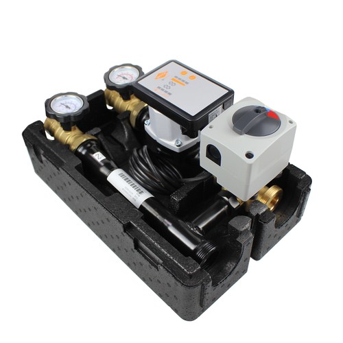 Groupe De Pompe EcoMix Avec Mélangeur 20-80°C – 230V, 1600L/h, En Laiton !