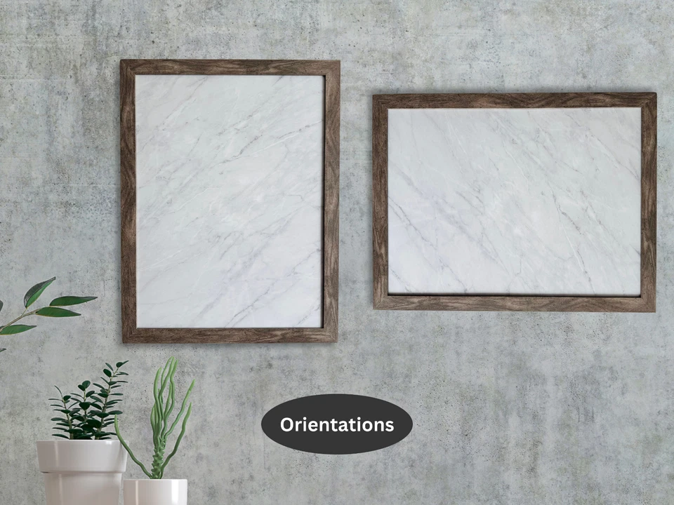 Framed blue weathered planks style travel souvenir magnet display board. - Image 4 of 4