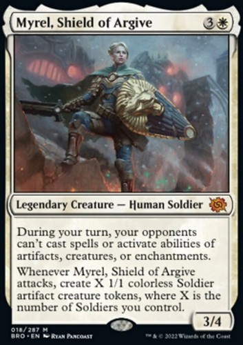 MTG Magic the Gathering Myrel, Shield of Argive (18/416) The Brothers' War LP - Picture 1 of 1