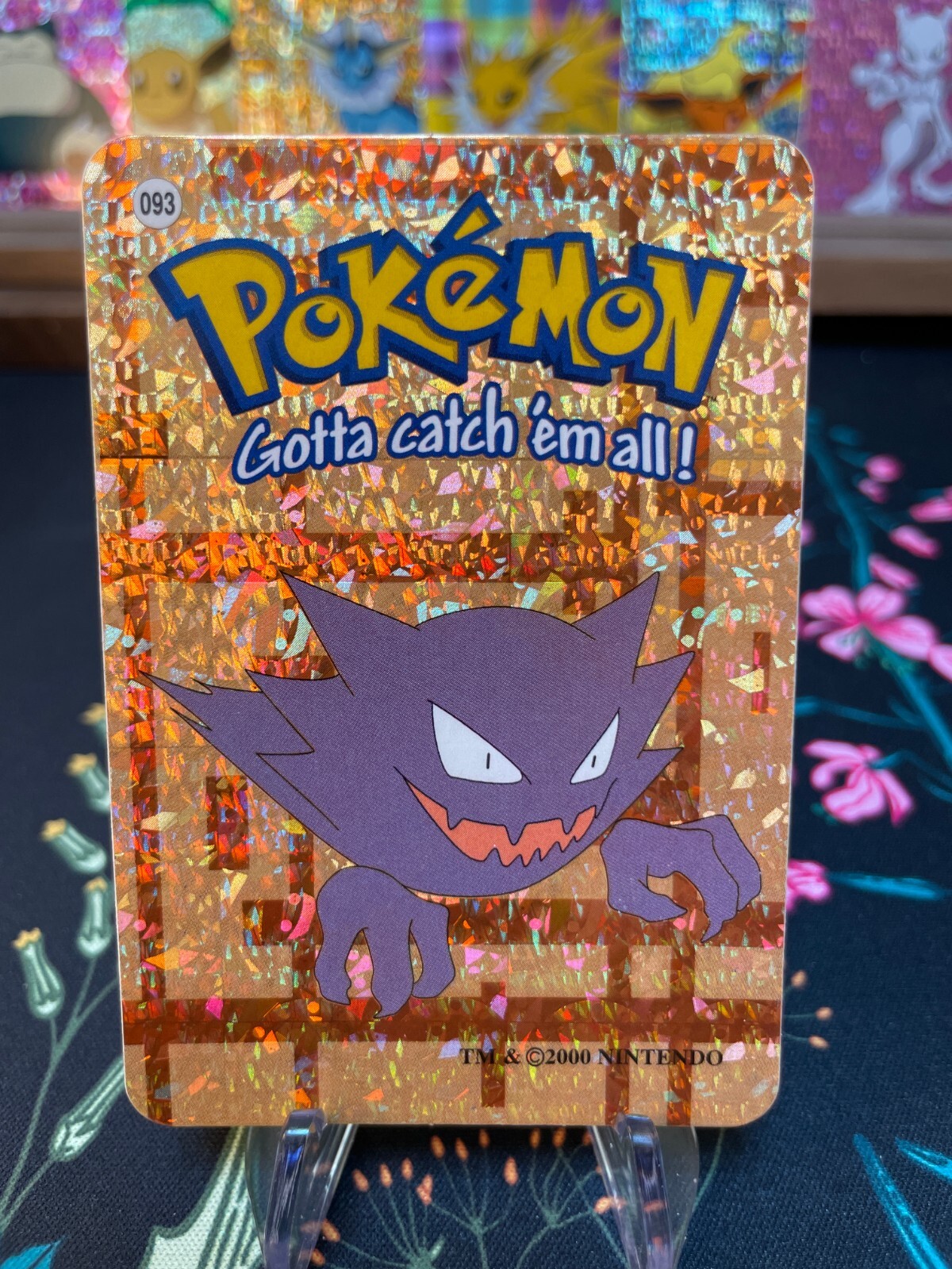 Haunter #93 - Vintage Vending Machine Prism Sticker 2000 - Pokemon Card