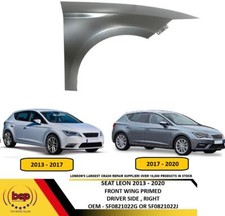 SEAT LEON 2017 - 2021 FRONT WING RIGHT DRIVER SIDE FENDER INSURANCE APPROVED 
