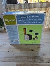 Teal Organized Hrome Kitchen 4 Piece Set Brand New Box Taped