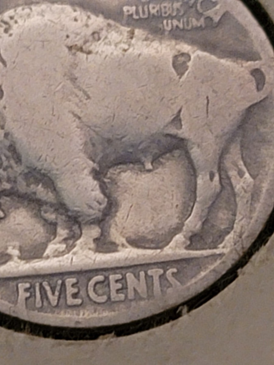 1936 5 Legged Buffalo Nickel Error Coin Silver VTG US