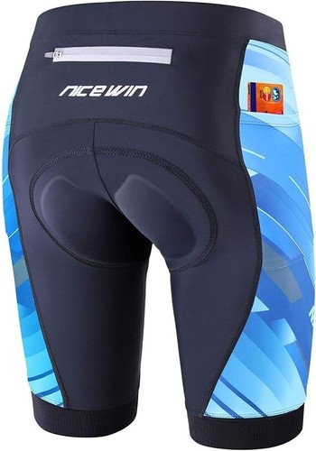 NICEWIN Radlerhose Damen mit Sitzpolster 4D Gepolstert Fahrradhose kurz
