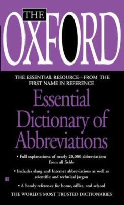 The Oxford Essential Dictionary of Abbreviation- paperback, 9780425197042, Press