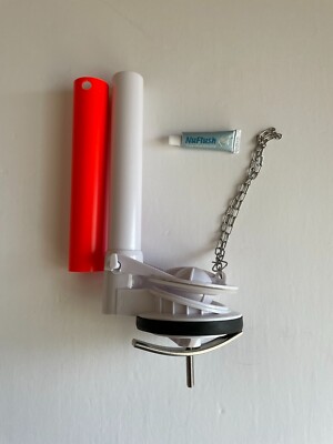 Eago Toilet, 2 & 1/2 inch, One Piece Toilet Flush Valve, Overflow Extension Tube