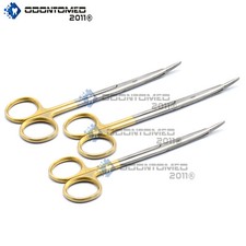 3 SuperCut Steven Tenotomy Scissors 4.5" Curved Surgical Instruments