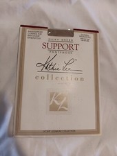 Kathie Lee Silky Sheer Support Pantyhose Oatmeal Medium/Tall Control Top Lycra