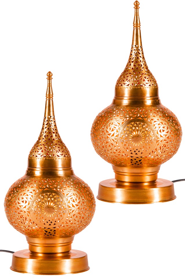 Oriental Lamp Table Lamps Brass Living Room Lighting Table Light eBay UK