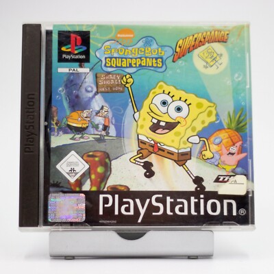 Sony Playstation 1 PS1 Spiel - SPONGEBOB SQUAREPANTS SUPERSPONGE