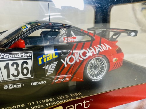 NEW AUTOART 1/18 YOKOHAMA PORSCHE 911 996 GT3 RSR 2005 Nurburgring Yokohama RARE - Picture 3 of 10