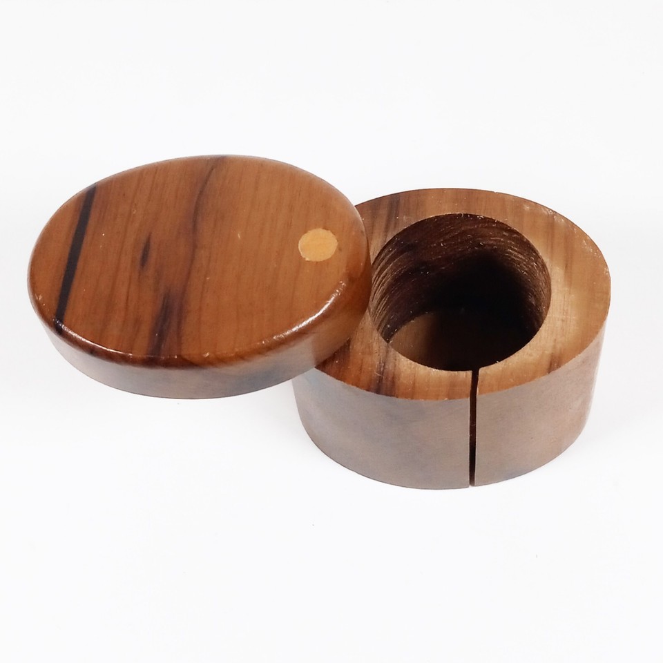 Oval Myrtlewood Oregon Wood Wooden Postage Stamp Dispenser Box eBay