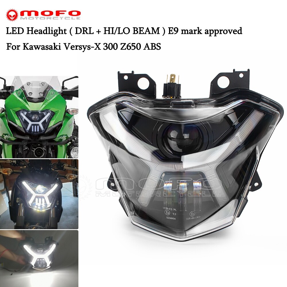 LED Headlight DRL Angel Eyes for Kawasaki Versys-X 300
