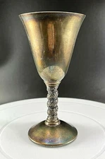Alfonso Lara Wine Goblets Made in Spain Silver Plate Vintage Per Piece 5 Total