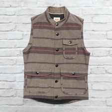 Levis Stripe Blanket Vest Size S Made in USA Selvedge Vtg