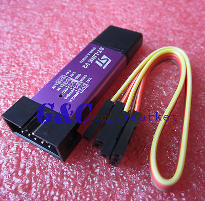 2PCS ST-Link V2 Programming Unit mini STM8 STM32 Emulator Downloader M89