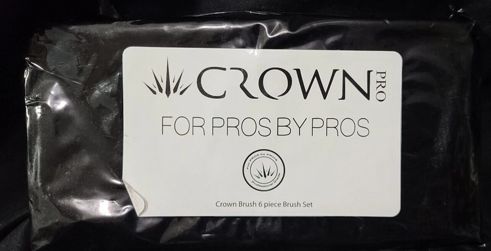 🔥Novo Lote de Melhor Preço 2x 🔥 Conjunto de Pincéis de Maquiagem Crown Pro Grau Profissional 6 Peças - Imagem 3 de 3