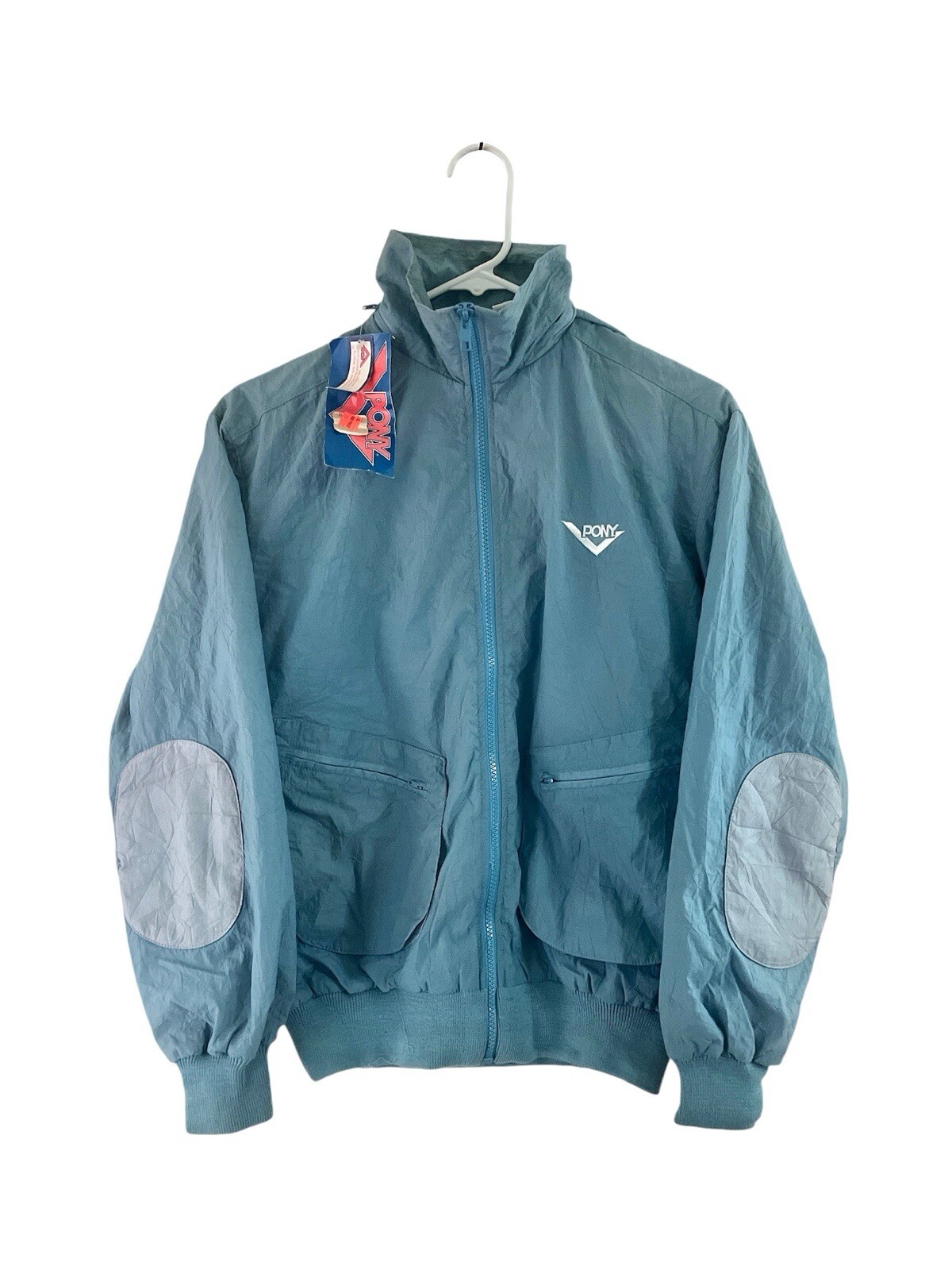 giacca a vento vintage PONY donna taglia small fondo di magazzino nuova con etichetta anni 80
