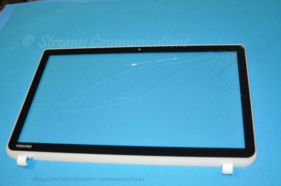 Digitalizador de vidrio táctil para computadora portátil TOSHIBA Satellite L55T-B5257W (blanco) (DAÑOS Foto 2 de 4