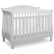 Lancaster 4-In-1 Convertible Baby Crib, Bianca White