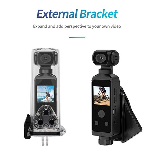 HD Handheld Action Camera 4K 270° Rotatable 30M Waterproof WIFI Pocket Camera - Picture 13 of 26