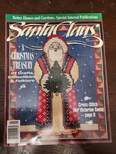Better Homes And Gardens Cross Stitch Santa Claus Christmas January 1992