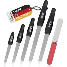 Sapphire Nail Files Set - 6 Pcs with 3-Way Buffer - Black