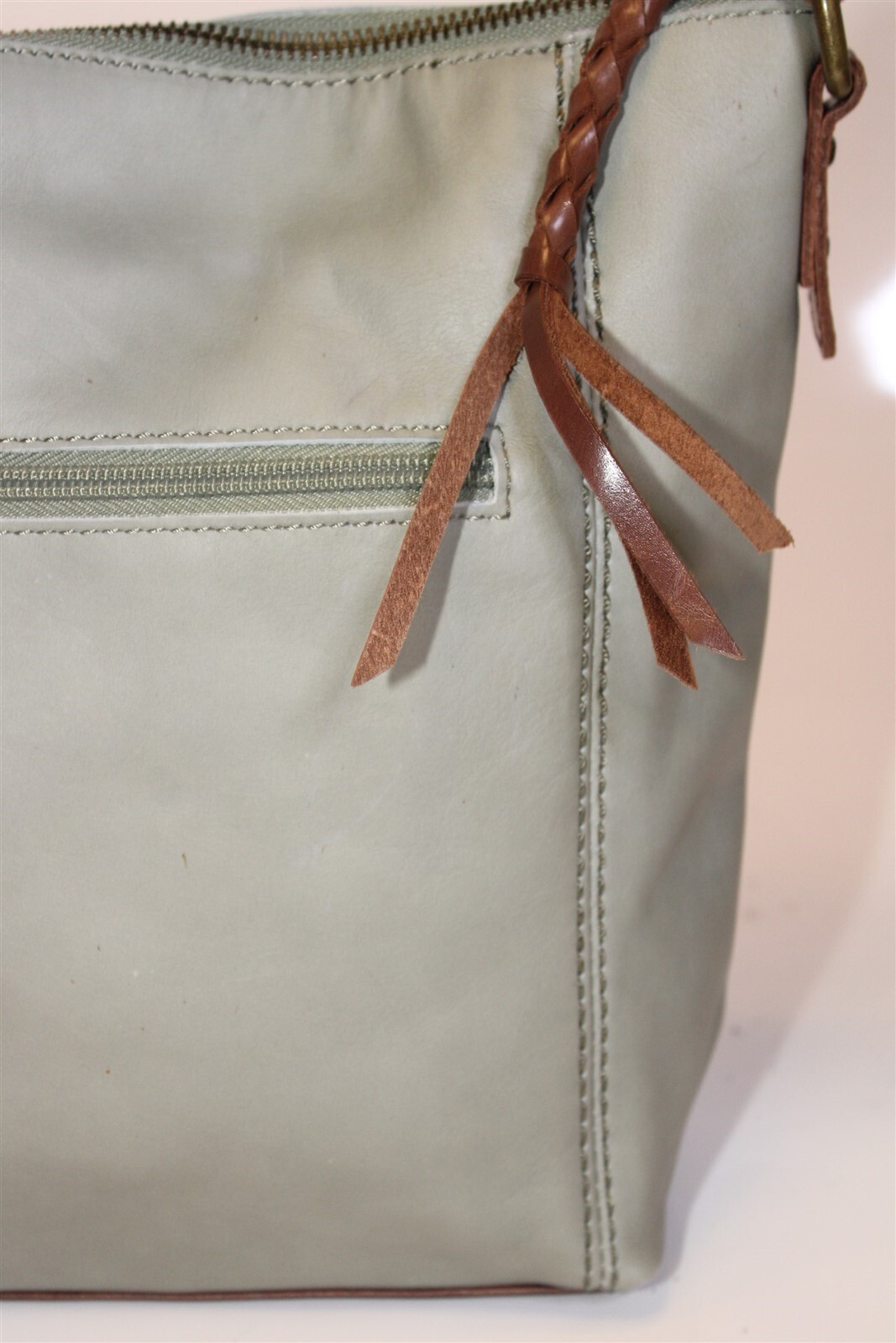 The Sak Ashland Leather Crossbody NWD Meadow Green Small Shoulder Purse