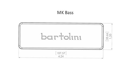 Bartolini MK5CBC-B Dual Coil Neck Pickup for 5-String Bass Guitar - Picture 2 of 3