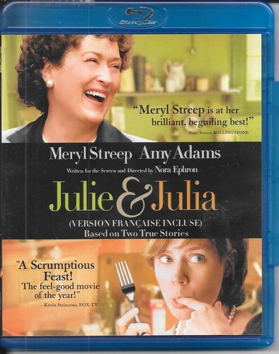 JULIE & JULIA-1 BLU RAY SET-2009-ENGLISH AND FRENCH-FREE SHIPPING IN CANADA