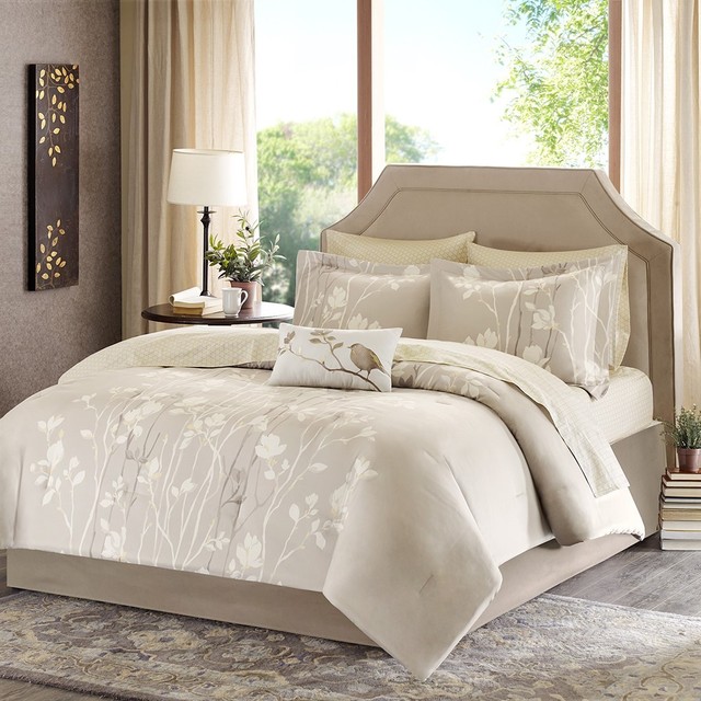 Luxurious Madison Park 9 Piece Queen Size Comforter Bed In A Bag Sheet Set For Luxurious Madison Park 9 Piece Queen, Queen Size Bedding In A Bag