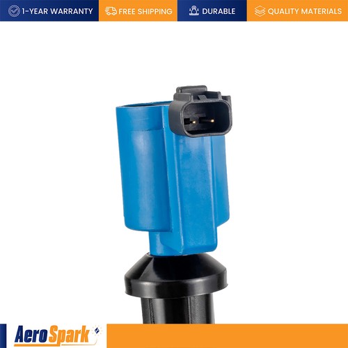 4 Ignition Coil Blue & 4 Autolite Spark Plug for Ford Focus 2005-2011 2.0L FD505 - Picture 3 of 11