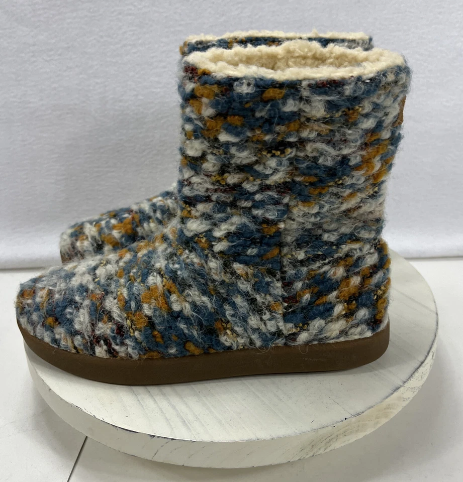 SANUK Toasty Tails Botas Cortas Tejidas Para Mujer Estera de Yoga Multicolor Talla 6.5 Foto 3 de 4