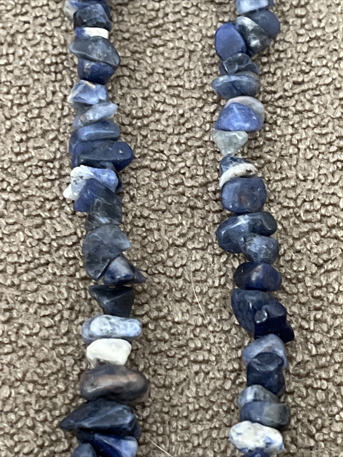 Handmade Stone Shell Beaded Repurposed Vintage El… - image 3