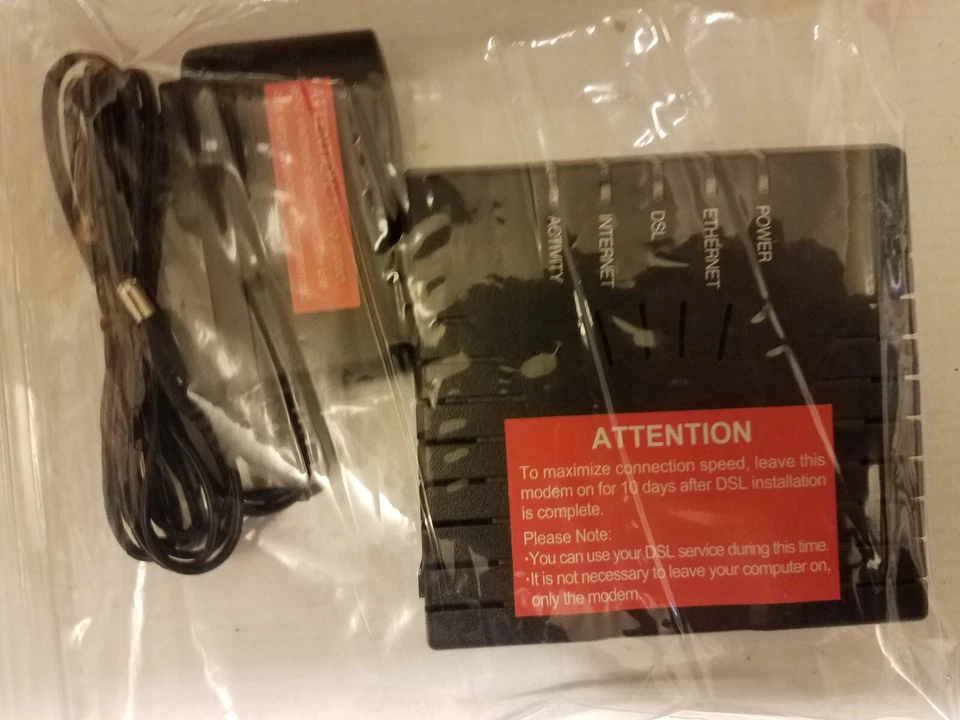 Westell F90-610025-06 ADSL2 DSL Modem With Power Supply - Image 2 of 4