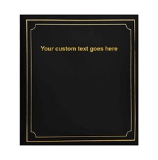 Image of Personalised Text Photo Album Holds 500 Photos 6'' x 4'' Gold Stamp Padded Cover