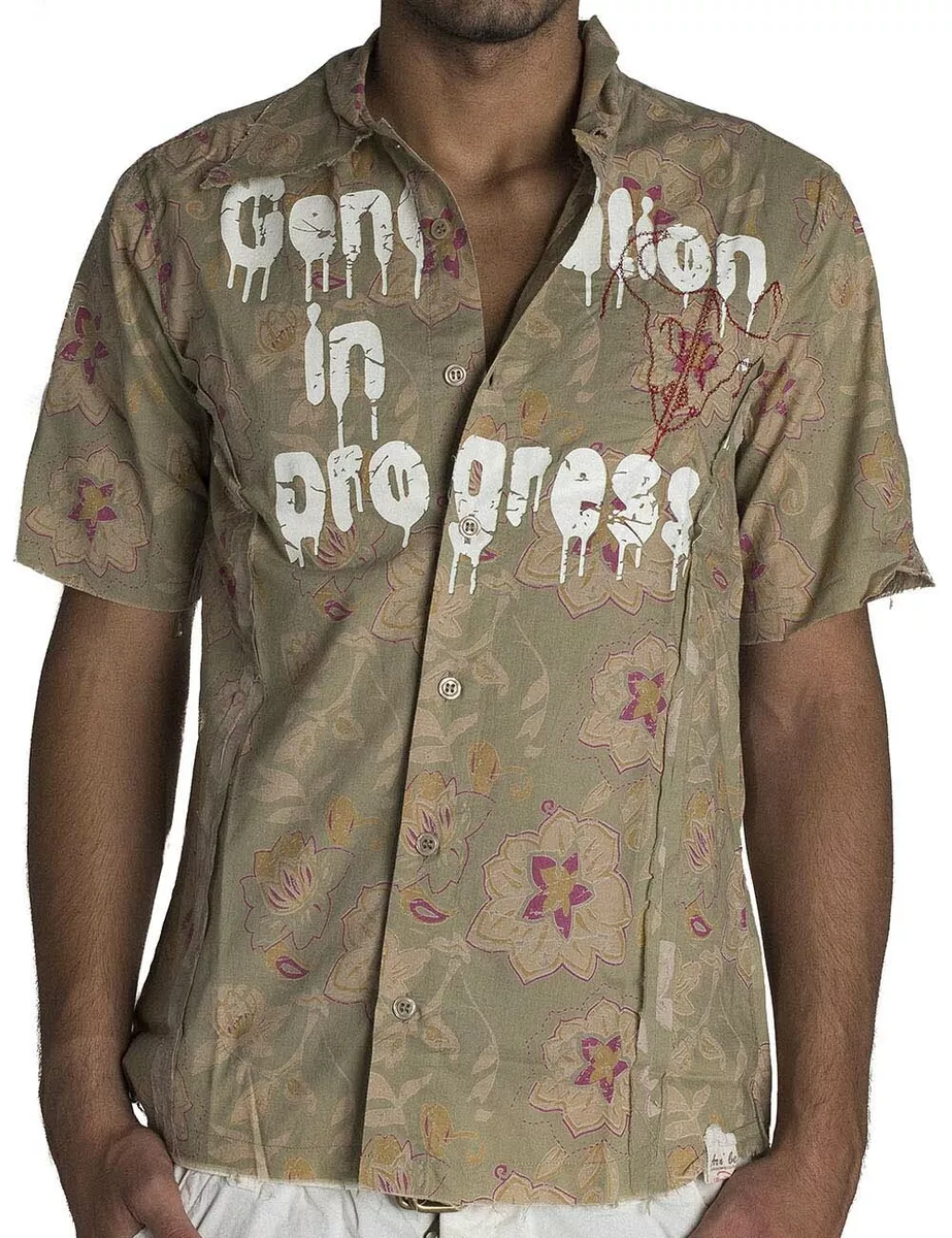 Camicia maniche corte uomo fantasia sale