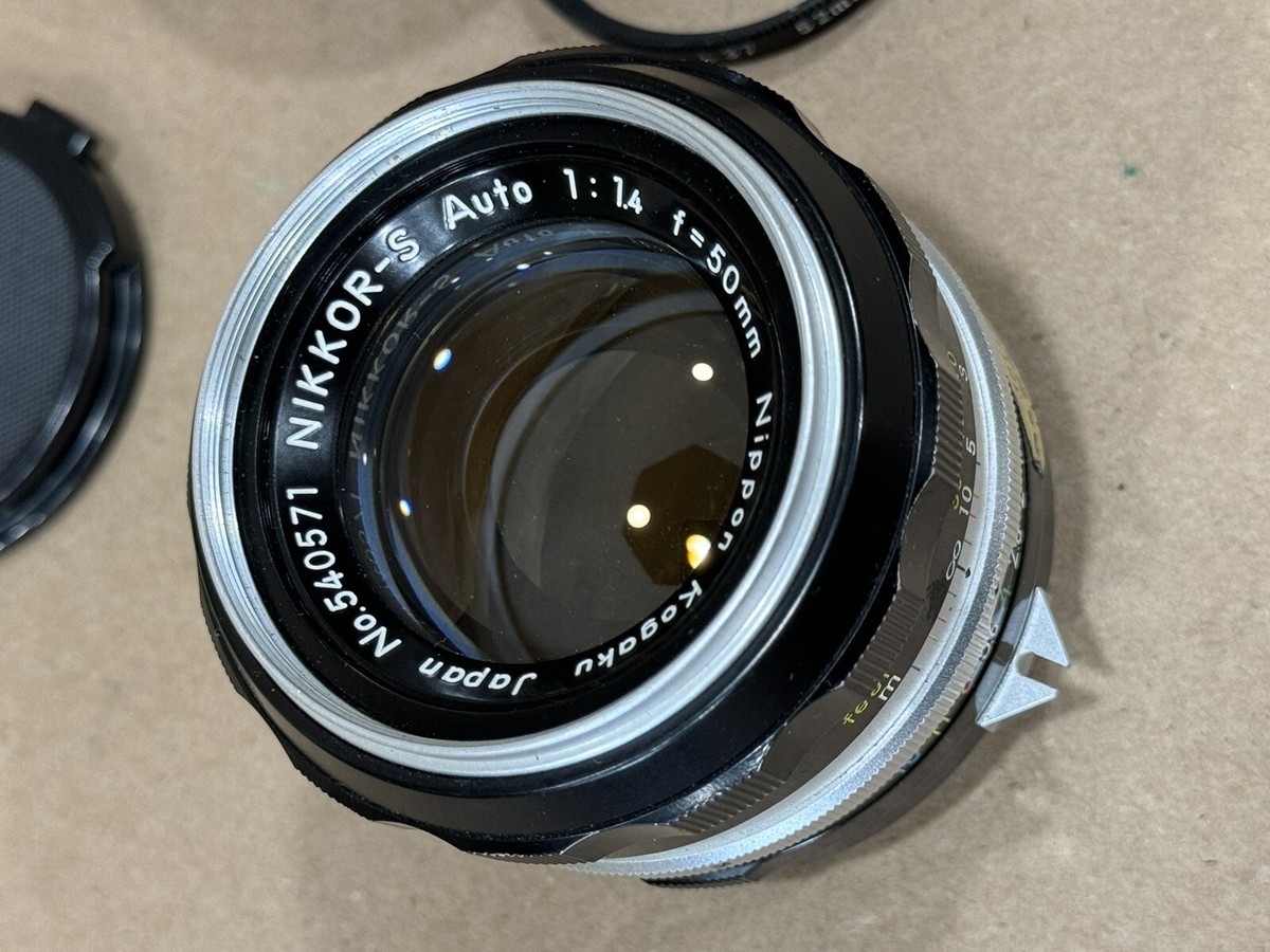 Nikon Nikkor-S Auto 50mm f/1.4 non Ai MF Lens for F F2 w