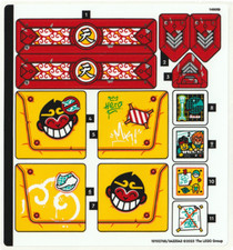 LEGO STICKER SHEET ONLY MONKIE KID'S CLOUD AIRSHIP 80046 from set New