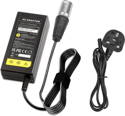 28 V 24 V 2 A Elektromobil Rollstuhl Hoverbord Ladegerät 3-poliger XLR-Stecker
