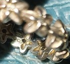 Solid 925 Sterling Silver w/gold and CZ Accents Hawaiian Plumeria Lei Ring — photo 4