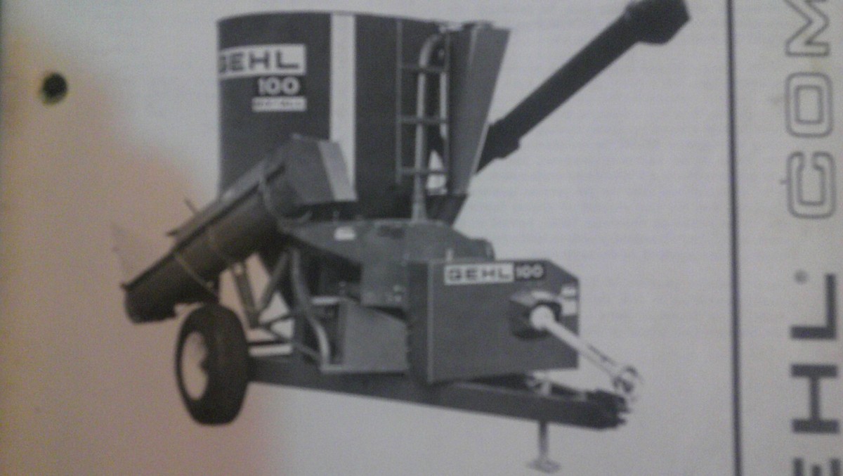 Gehl Mix-All 100 Service Parts Manual No 903477 | eBay