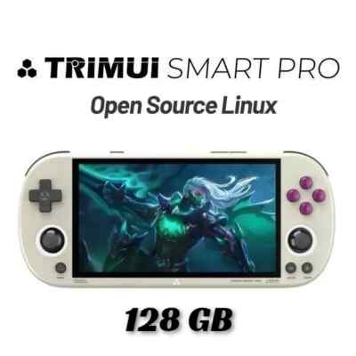 TRIMUI SMART PRO 128GB CONSOLE 12000 GAMES PORTABLE DISPLAY 4.96 GREY RETRO