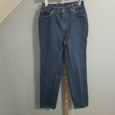 LEVI'S MISSES Vintage Women's Orange Tab Cotton Denim Mom Jeans Size 12 Tapered