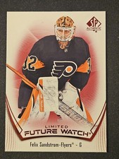 21-22 SP Authentic Felix Sandstrom Future Watch Red Limited 🚨🚨🚨 Flyers
